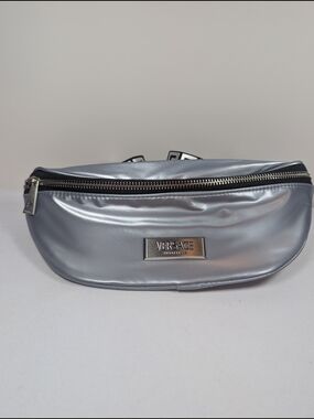 Versace Metallic Silver Waist Pouch
